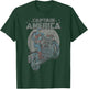 Marvel Avengers Captain America Motorcycle Portrait T-Shirt - T-Shirt | Forest