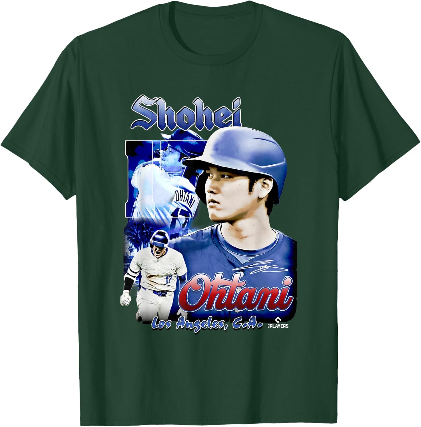 Shohei Ohtani | Los Angeles Baseball Players | MLBOHT7002 T-Shirt - T-Shirt | Forest