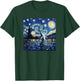 Cute Van Gogh Narwhal Starry Night Funny Women & Men T-Shirt - T-Shirt | Forest