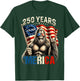 Bigfoot Patriotic 250 Years of Freedom American USA Flag T-Shirt - T-Shirt | Forest