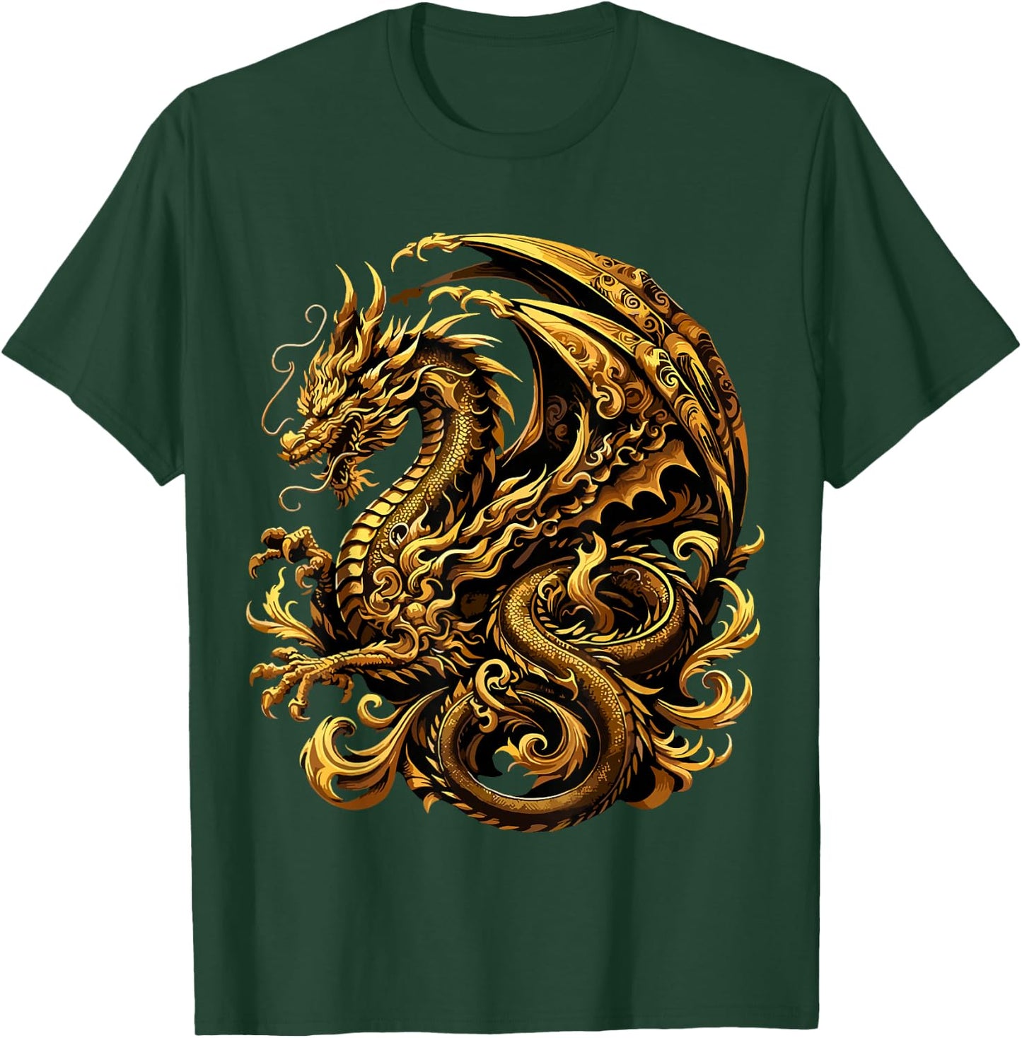 Golden Dragon T-Shirt - T-Shirt | Forest