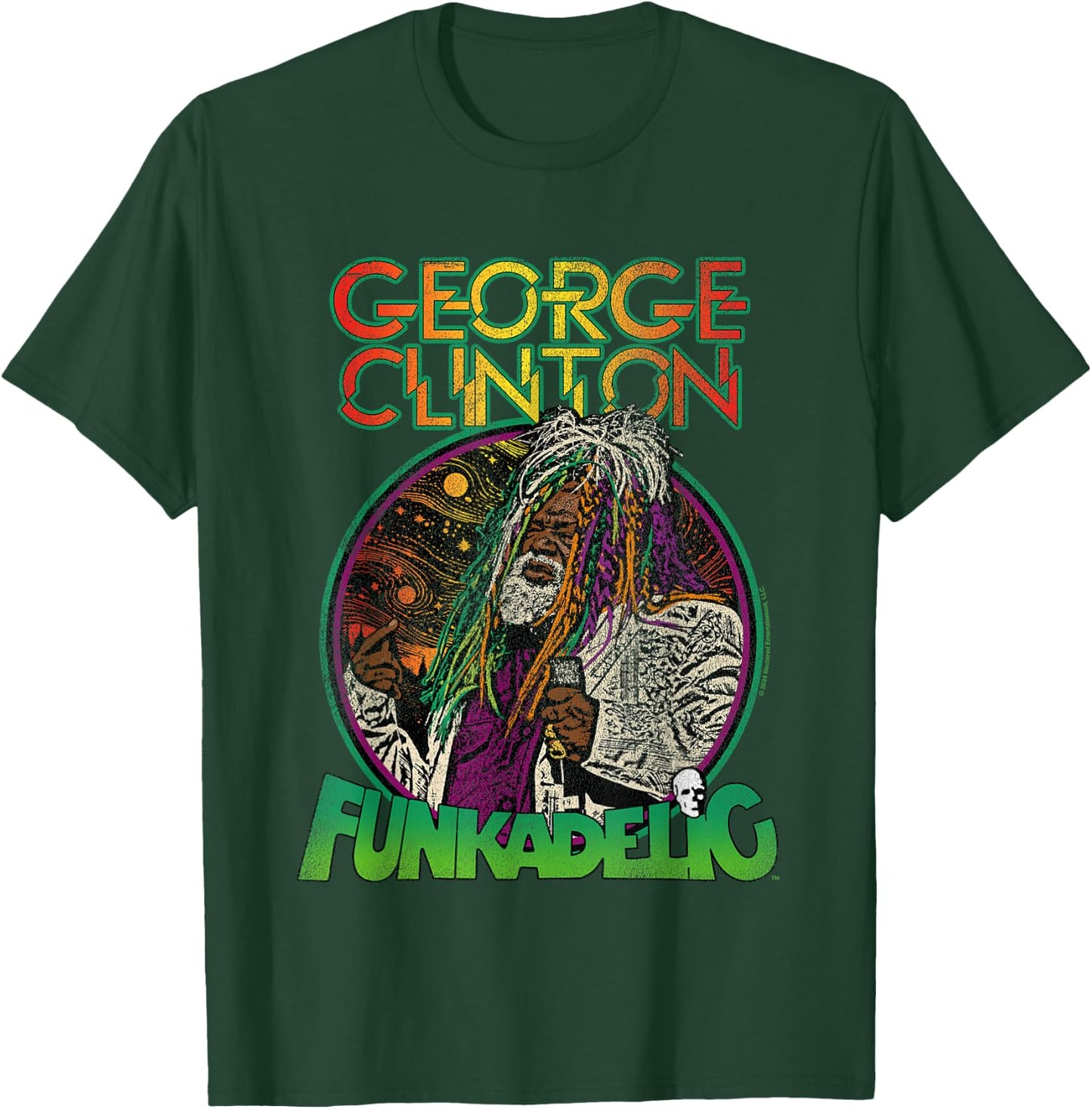 Popfunk George Clinton Live Hair , Small T-Shirt - T-Shirt | Forest