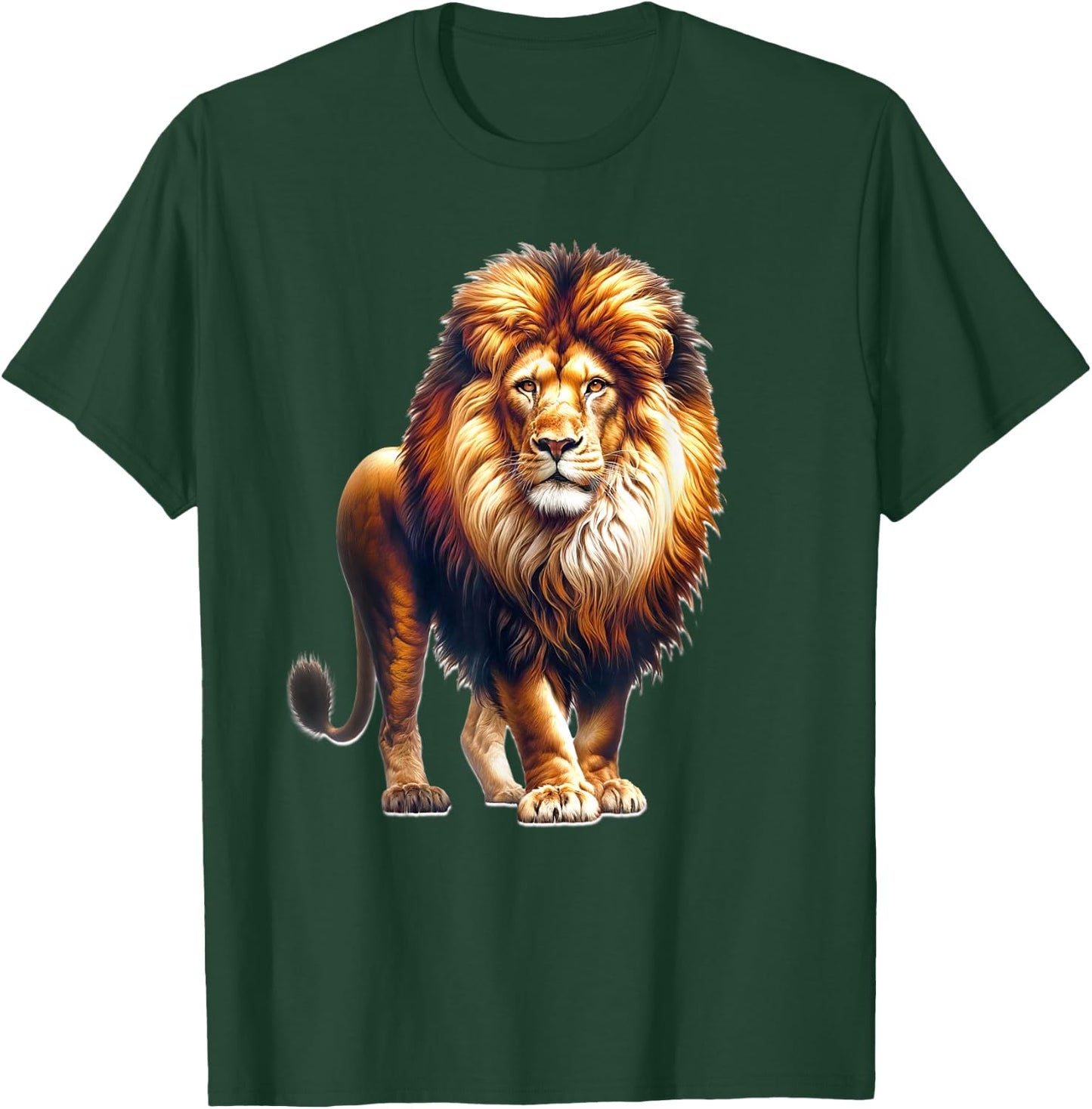 Lion Majestic Kingly T-Shirt - T-Shirt | Forest