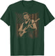 JFK Playing Guitar Kennedy Patriotic American Flag Music T-Shirt - T-Shirt | Forest