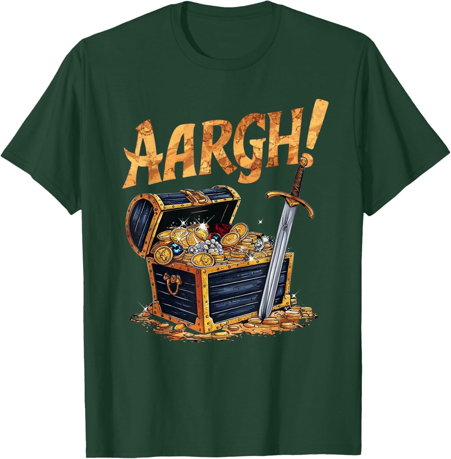 Pirate Treasure 'Aargh!' for Talk Like a Pirate Day T-Shirt - T-Shirt | Forest