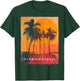 Florianopolis Brazil Retro Beach Sunset Vintage Palm Trees Women T-Shirt - T-Shirt | Forest
