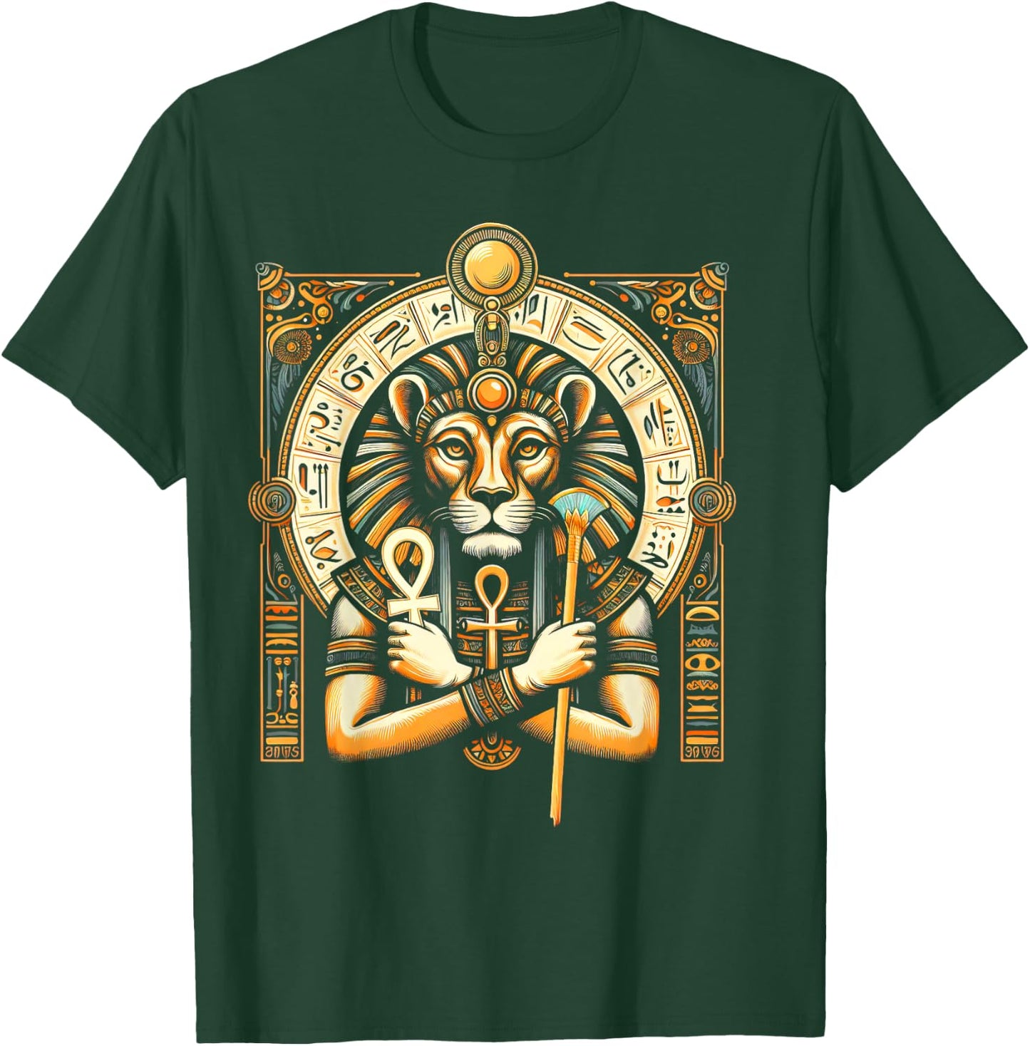 Egyptian Mythology Lioness Egypt Ancient Goddess Sekhmet T-Shirt - T-Shirt | Forest