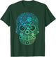 Funny Bicycle Lover Cycling Cyclist Sugar Skull Sporty T-Shirt - T-Shirt | Forest