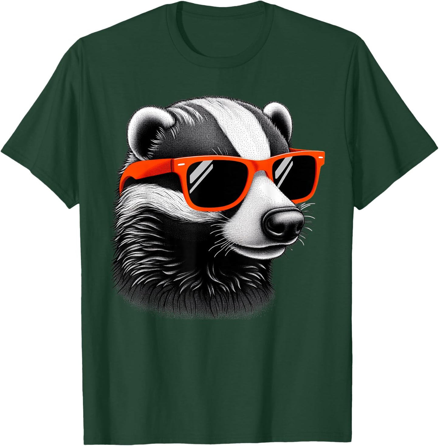 Cool Honey Badger Wearing Sunglasses Graphic Art Women Kids T-Shirt - T-Shirt | Forest