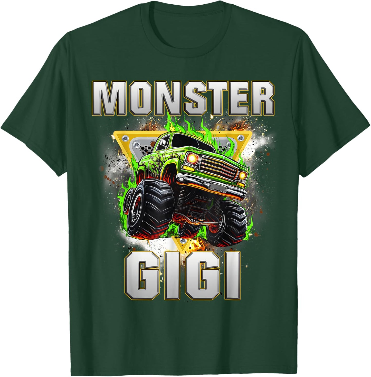 Monster Truck Gigi Monster Truck Are My Jam Adults Kids T-Shirt - T-Shirt | Forest