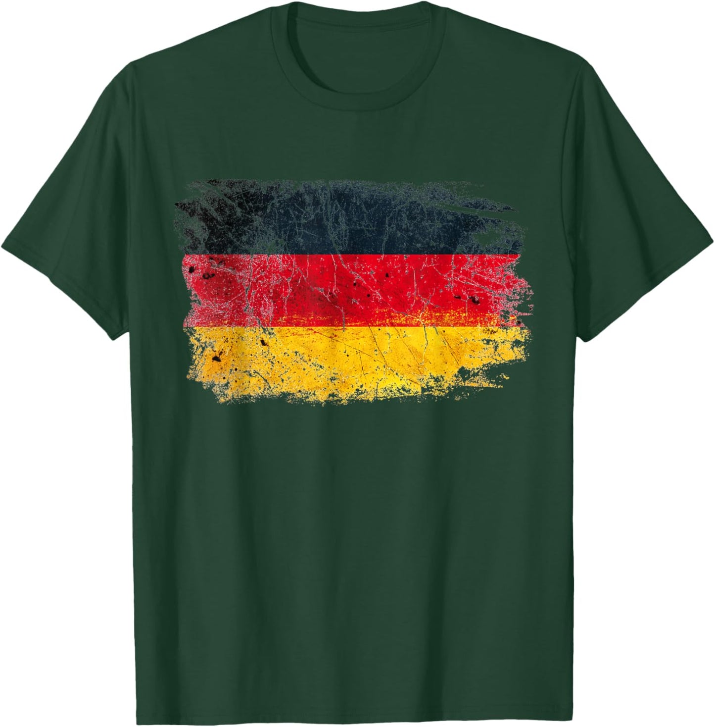 Germany Deutschland German Flag Vintage Graphic T-Shirt - T-Shirt | Forest