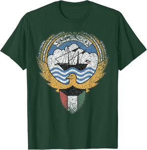 Kuwait Coat Of Arms T Shirt National Emblem T-Shirt - T-Shirt | Forest