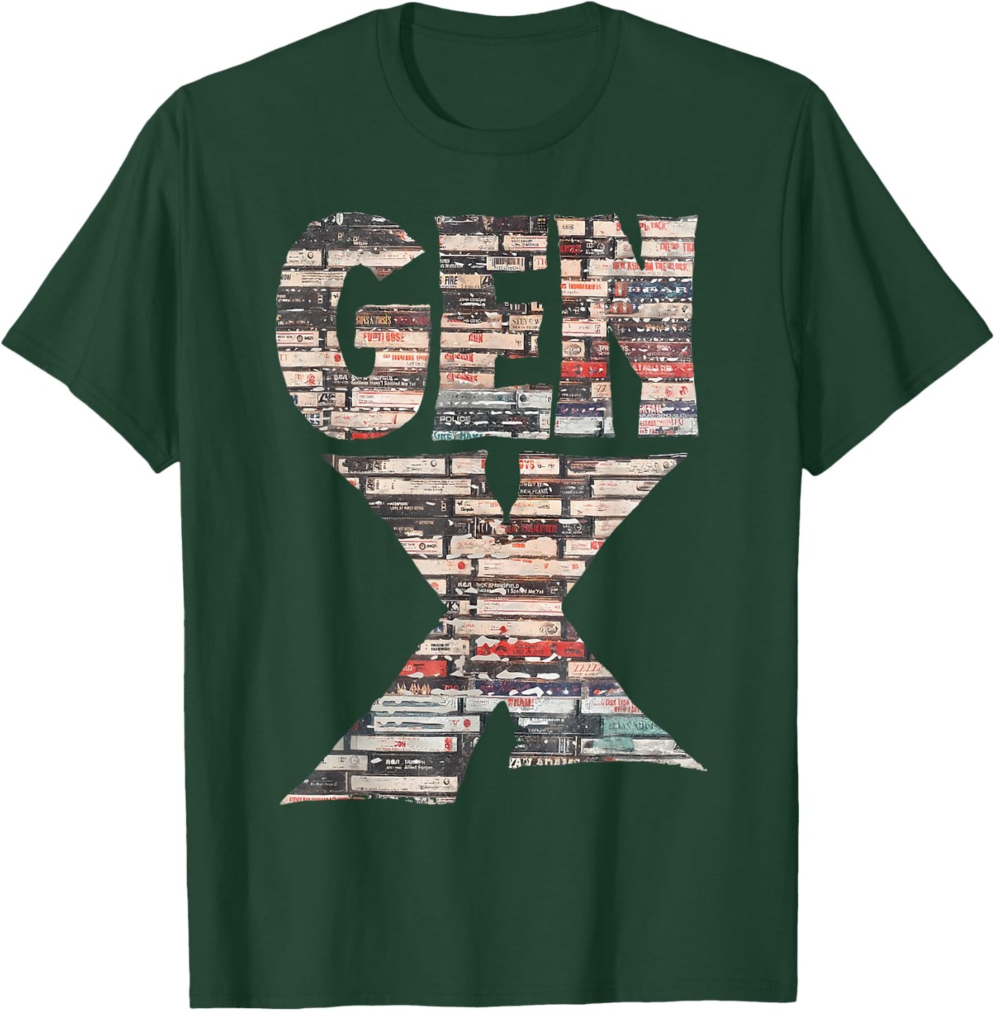 Gen X 80’s Rock Cassettes T-Shirt - T-Shirt | Forest