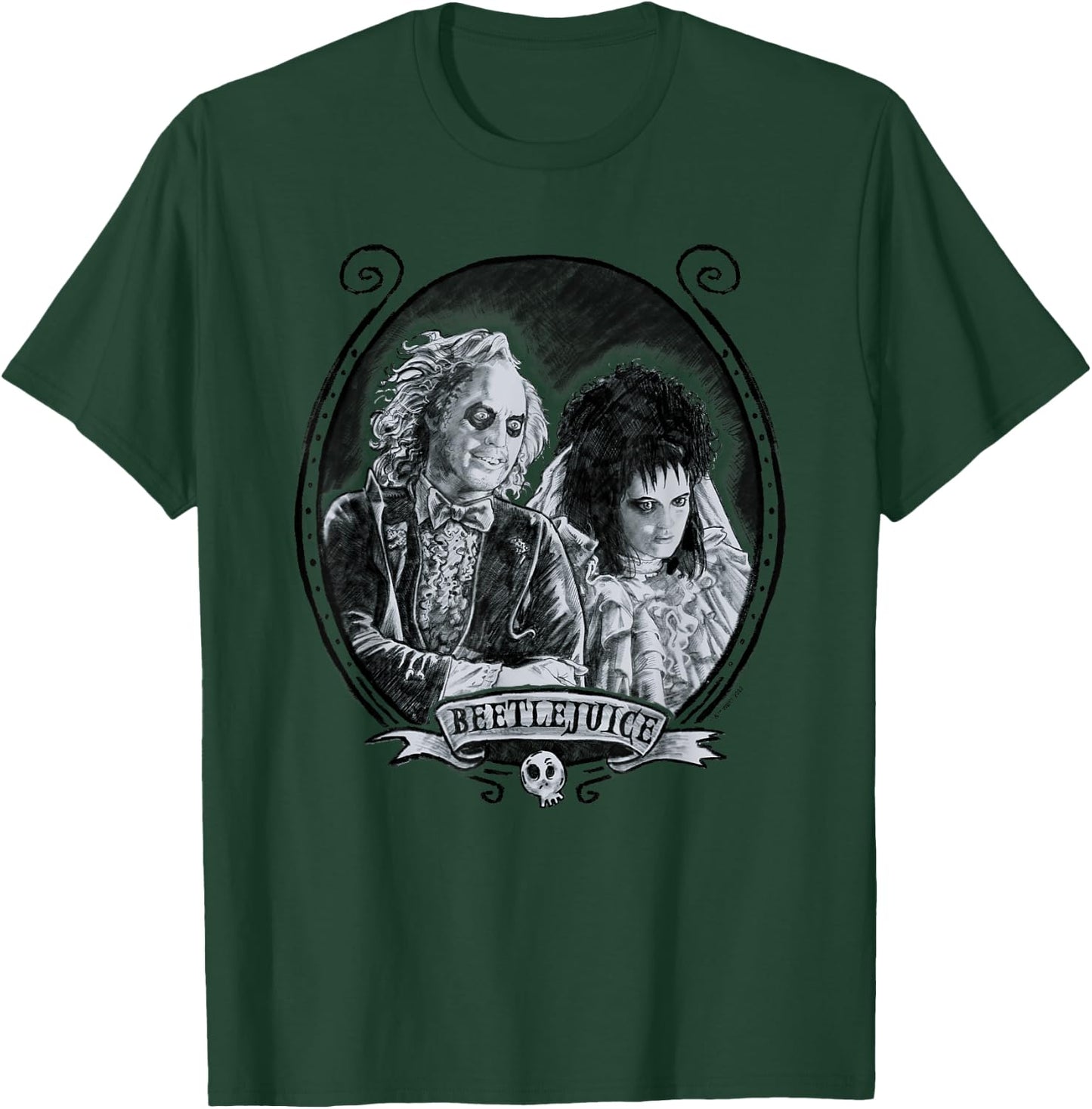 Beetlejuice - Graphite Beetlejuice T-Shirt - T-Shirt | Forest