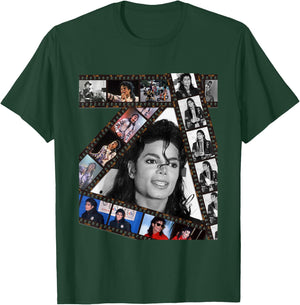 The King of Pop Michael Jackson MJ-002 Black Cotton 100% , -Adults, Small, Short Sleeve T-Shirt - T-Shirt | Forest