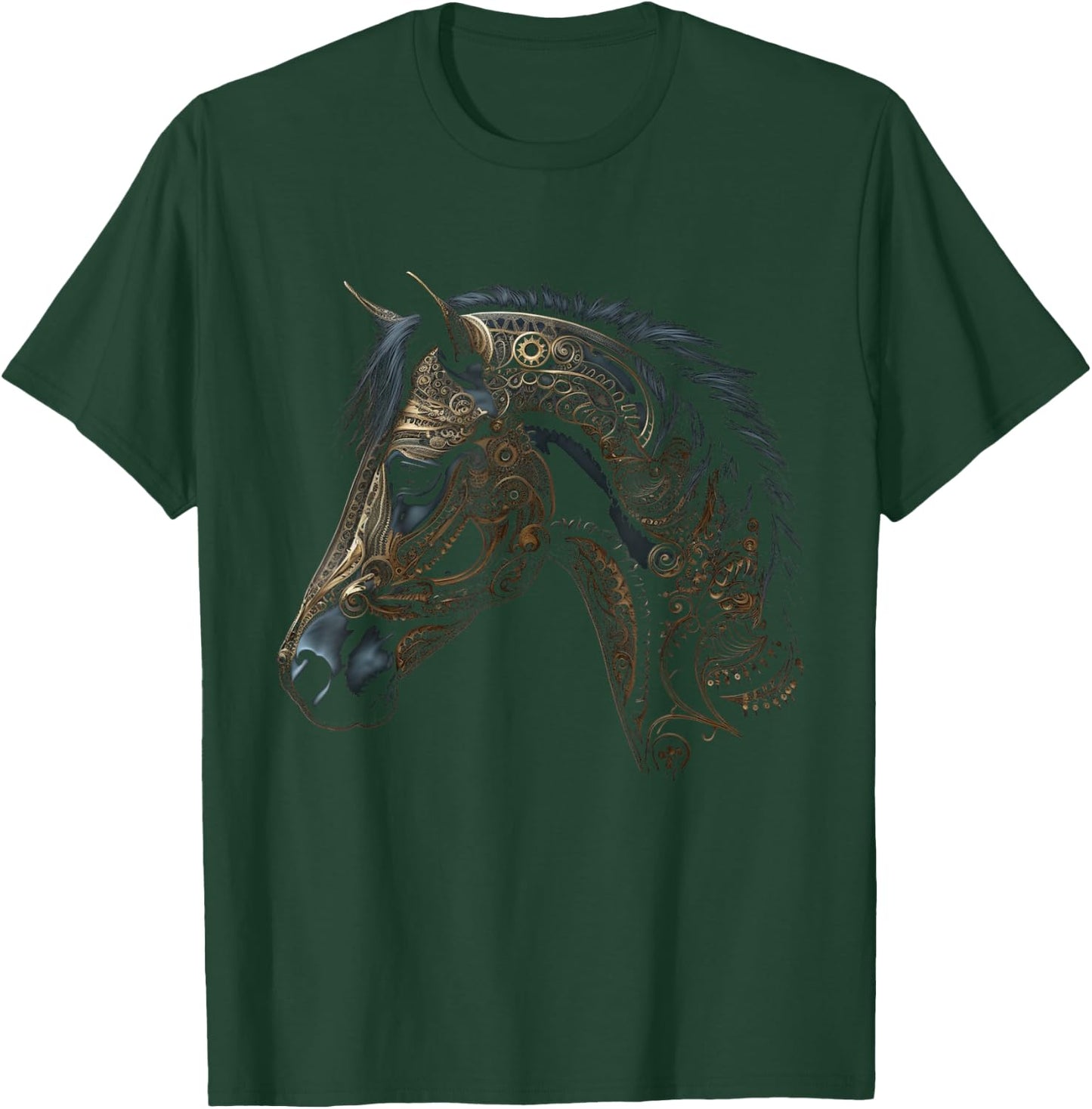 Horse artwork, horse motif, horse riding, animals, horse T-Shirt - T-Shirt | Forest
