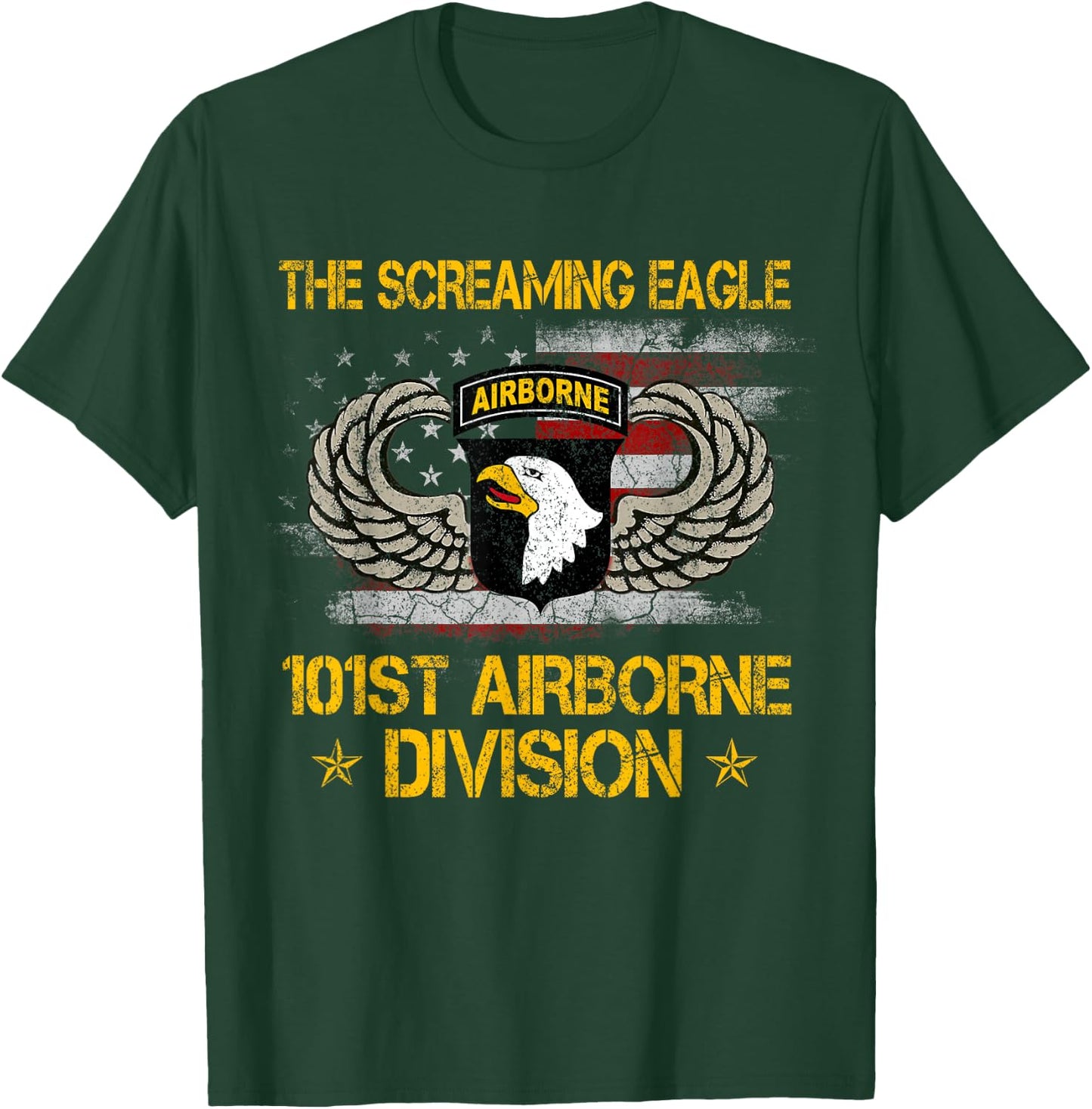101st Airborne Division Veteran , Veterans Day Gifts T-Shirt - T-Shirt | Forest