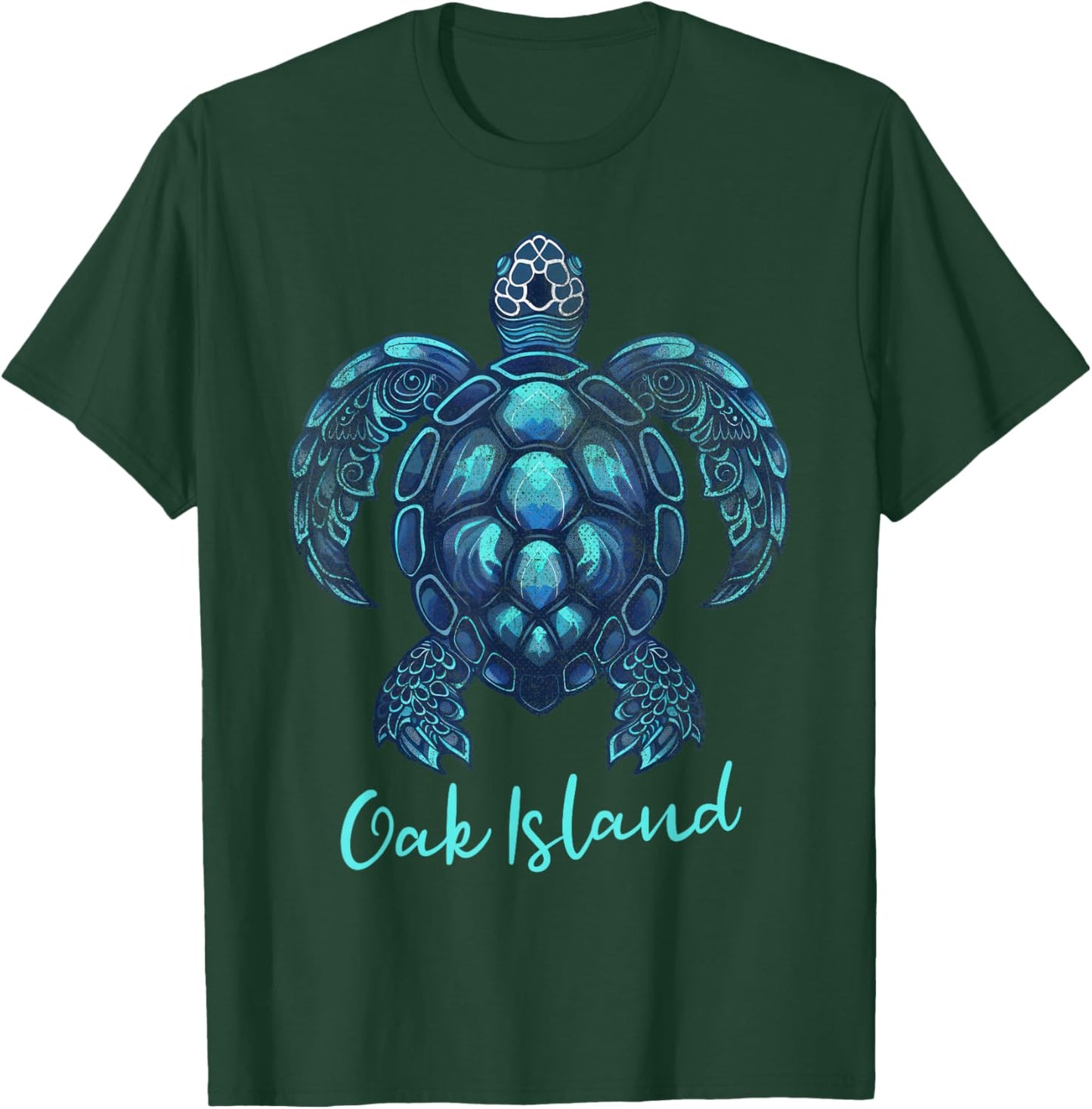 Oak Island North Carolina NC Turtle Selfie T-Shirt - T-Shirt | Forest