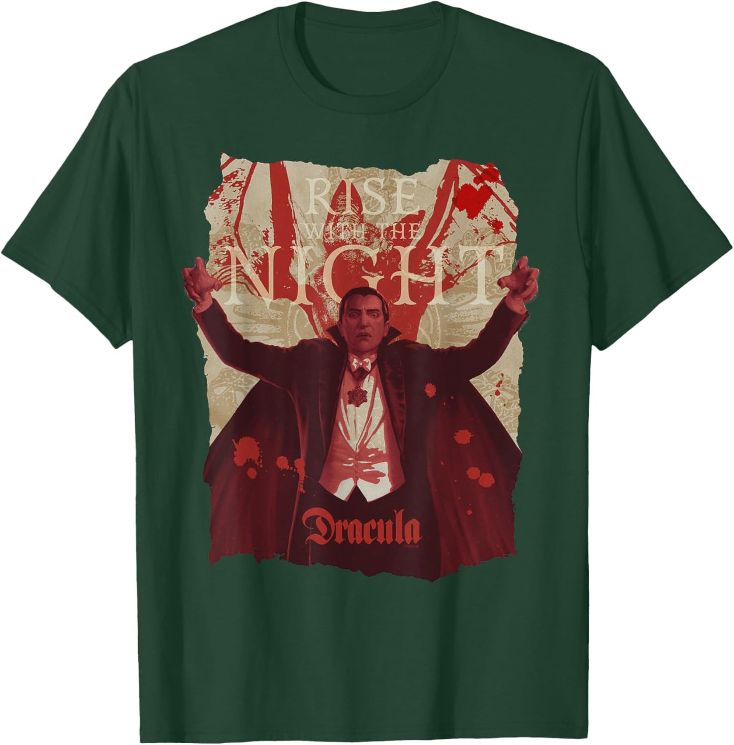 Universal Monsters Dracula Rise With The Night T-Shirt - T-Shirt | Forest
