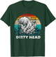 Vintage Dirty Octopus Heads With Skateboard Music Lover T-Shirt - T-Shirt | Forest