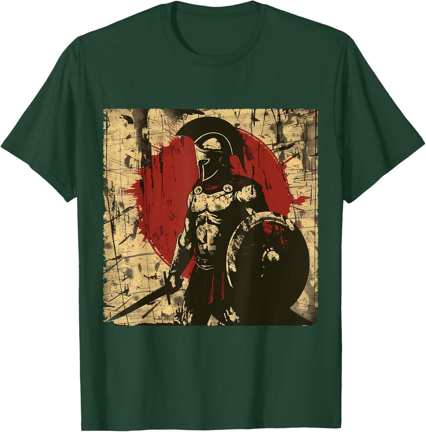 Sparta Spartan Fighter Helmet Greeks Leonidas Sparta T-Shirt - T-Shirt | Forest