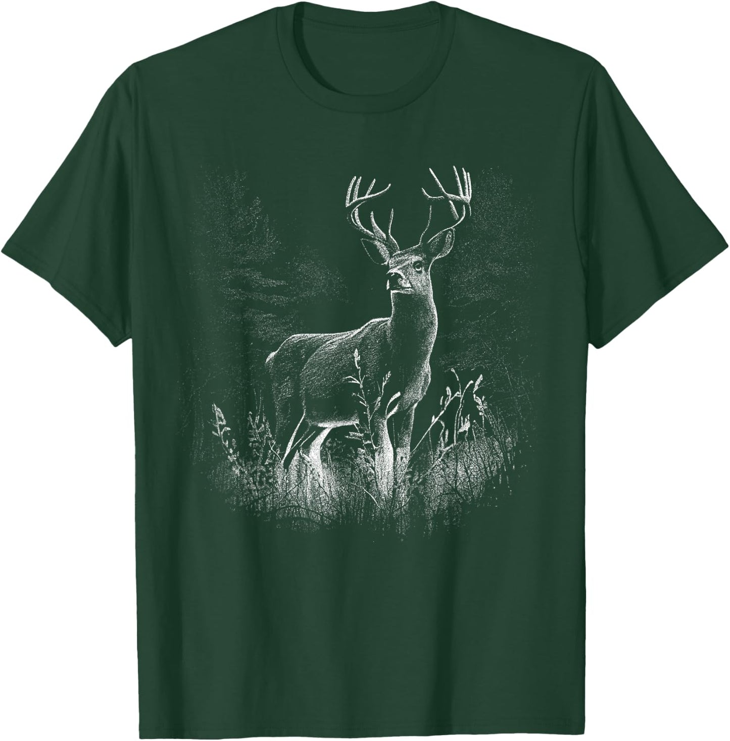 Deer in the forest nature animals deer lovers T-Shirt - T-Shirt | Forest