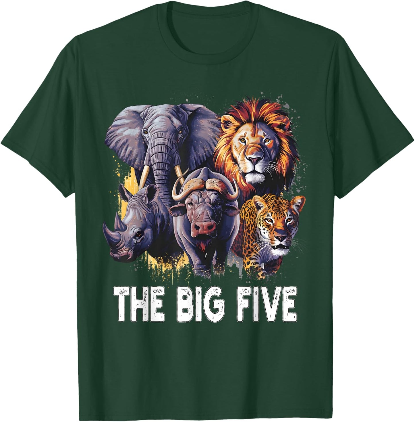 South Africa Big 5 Wildlife For South Africans T-Shirt - T-Shirt | Forest