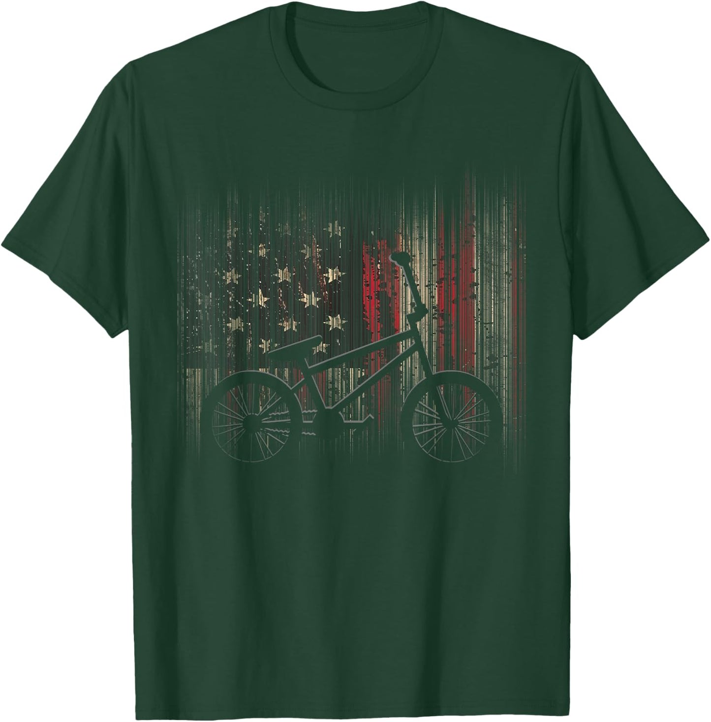 American Flag BMX Apparel - BMX T-Shirt - T-Shirt | Forest