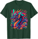 Dragon Cyborg Retro Vaporwave Futuristic Tokyo inspired Art T-Shirt - T-Shirt | Forest