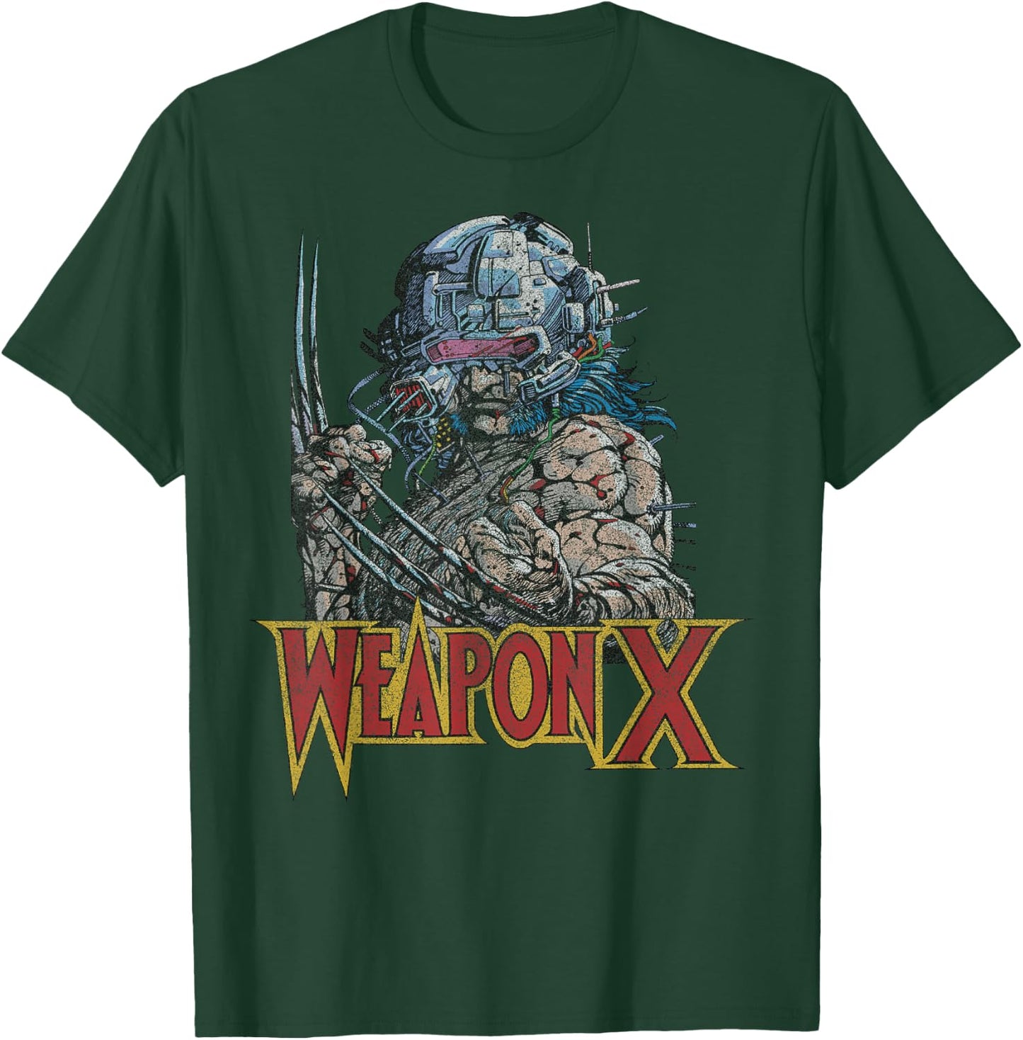 Marvel Weapon X Portrait T-Shirt - T-Shirt | Forest