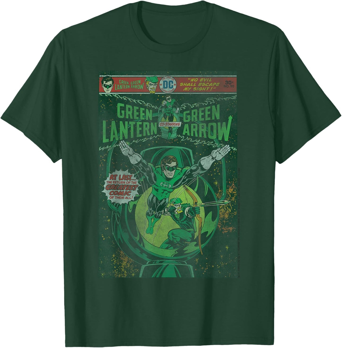 DC Comics Green Lantern and Green Arrow Comic Cover Small T-Shirt - T-Shirt | Forest