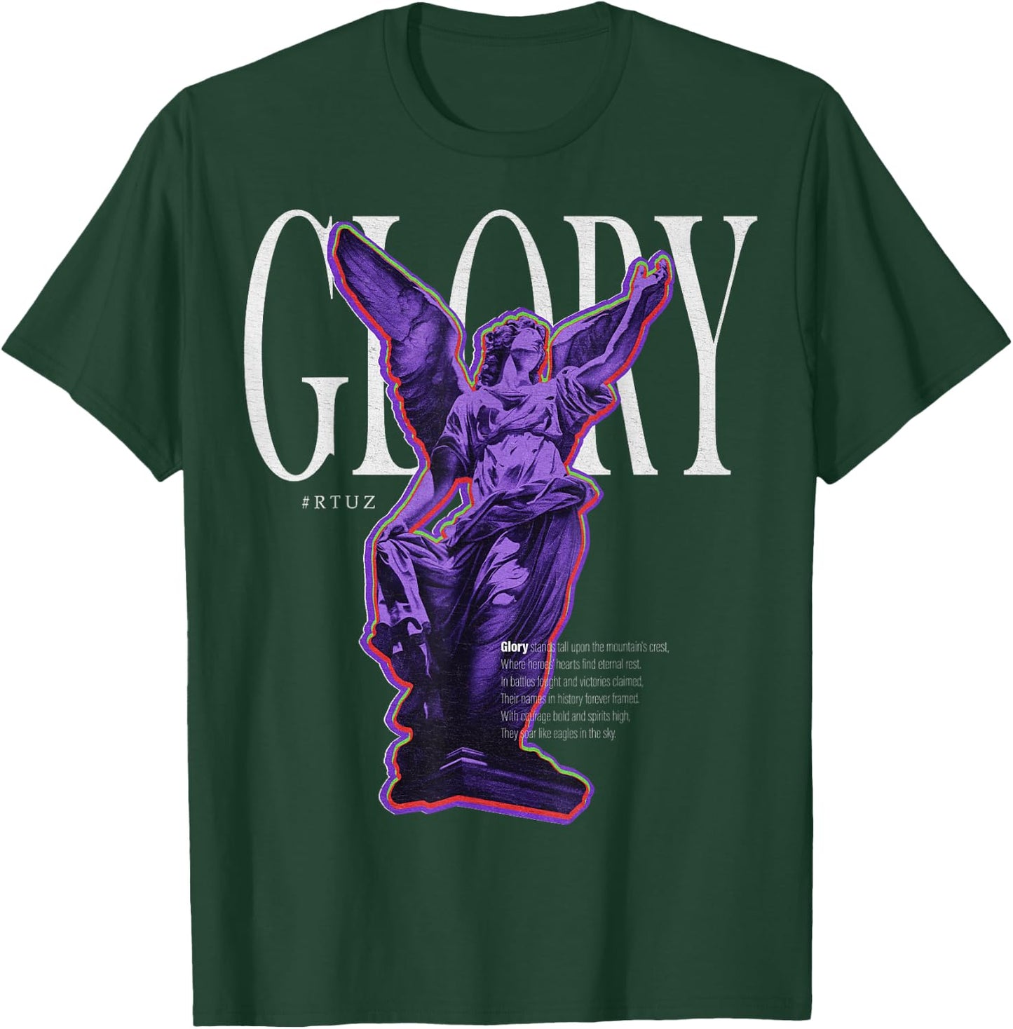 Hip Hop Y2K Vintage Hipster Edgy Urban Streetwear Angel T-Shirt - T-Shirt | Forest
