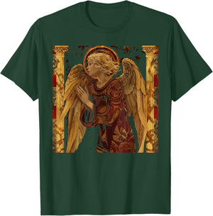 Archangel Gabriel Catholic Christianity Guardian Angel T-Shirt - T-Shirt | Forest