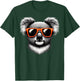 Cool Koala Wearing Sunglasses Graphic Art T-Shirt - T-Shirt | Forest