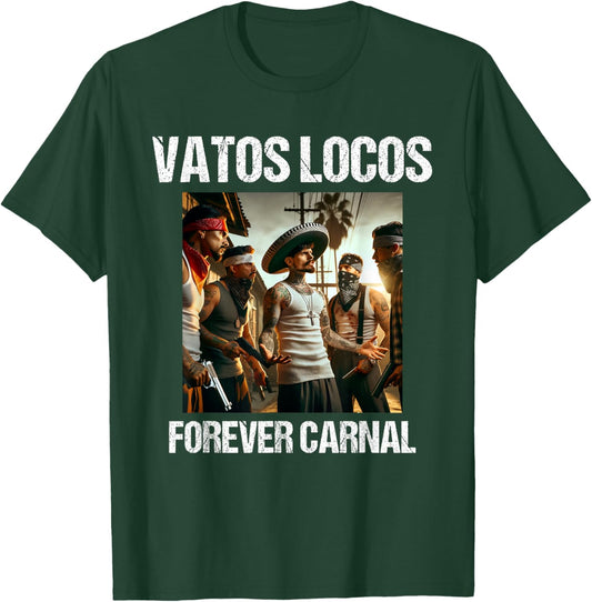 Vatos Locos Forever Blood in Blood Chicano T-Shirt - T-Shirt | Forest