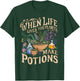 Funny Herbalist and Apothecarist Puns Make Potions Herbalism T-Shirt - T-Shirt | Forest