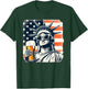 USA Statue of Liberty 4th of July Party Beer Funny Patriotic Men T-Shirt - T-Shirt | Forest