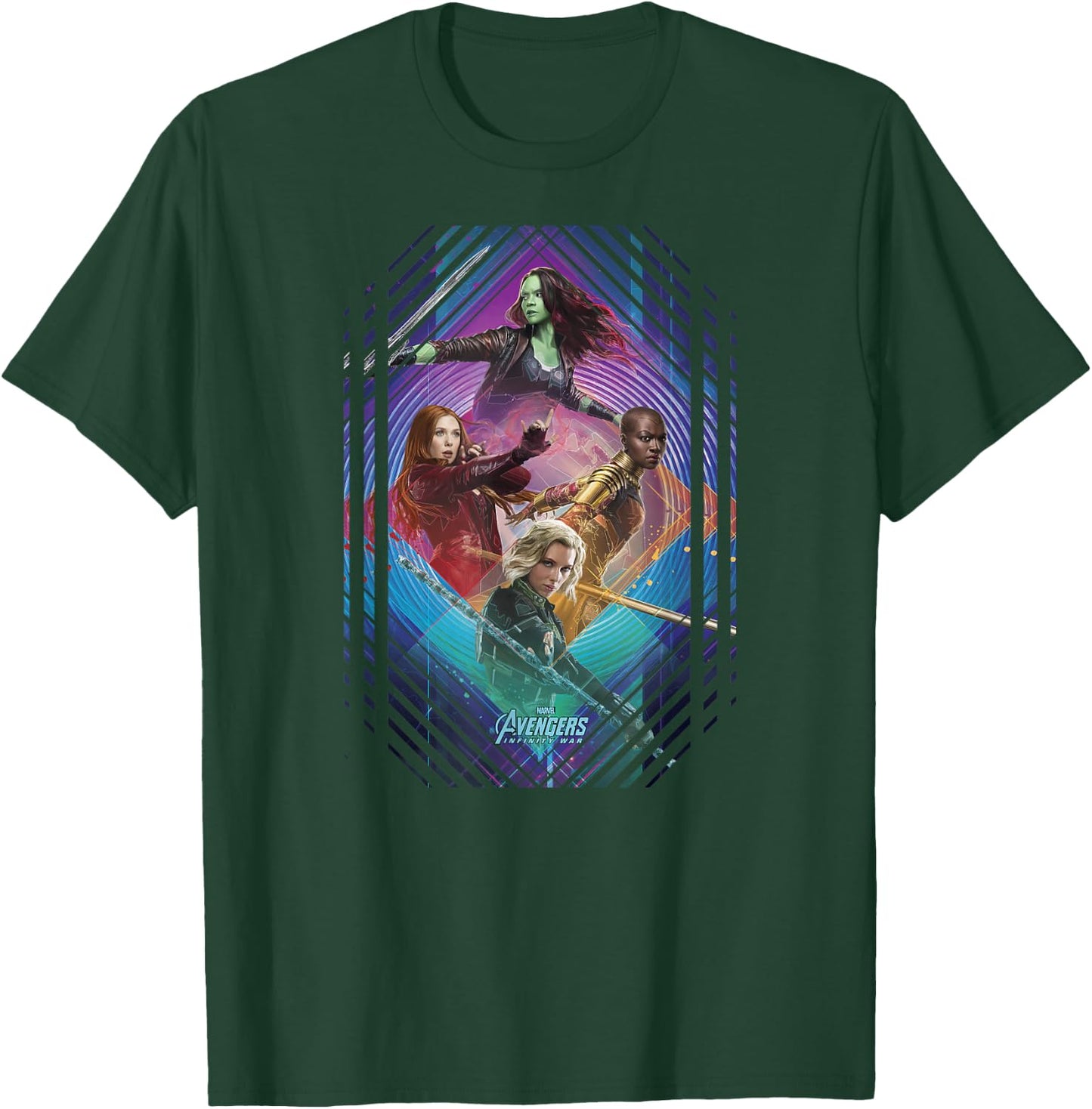 Marvel Infinity War Gamora Okoye Black Widow Small T-Shirt - T-Shirt | Forest