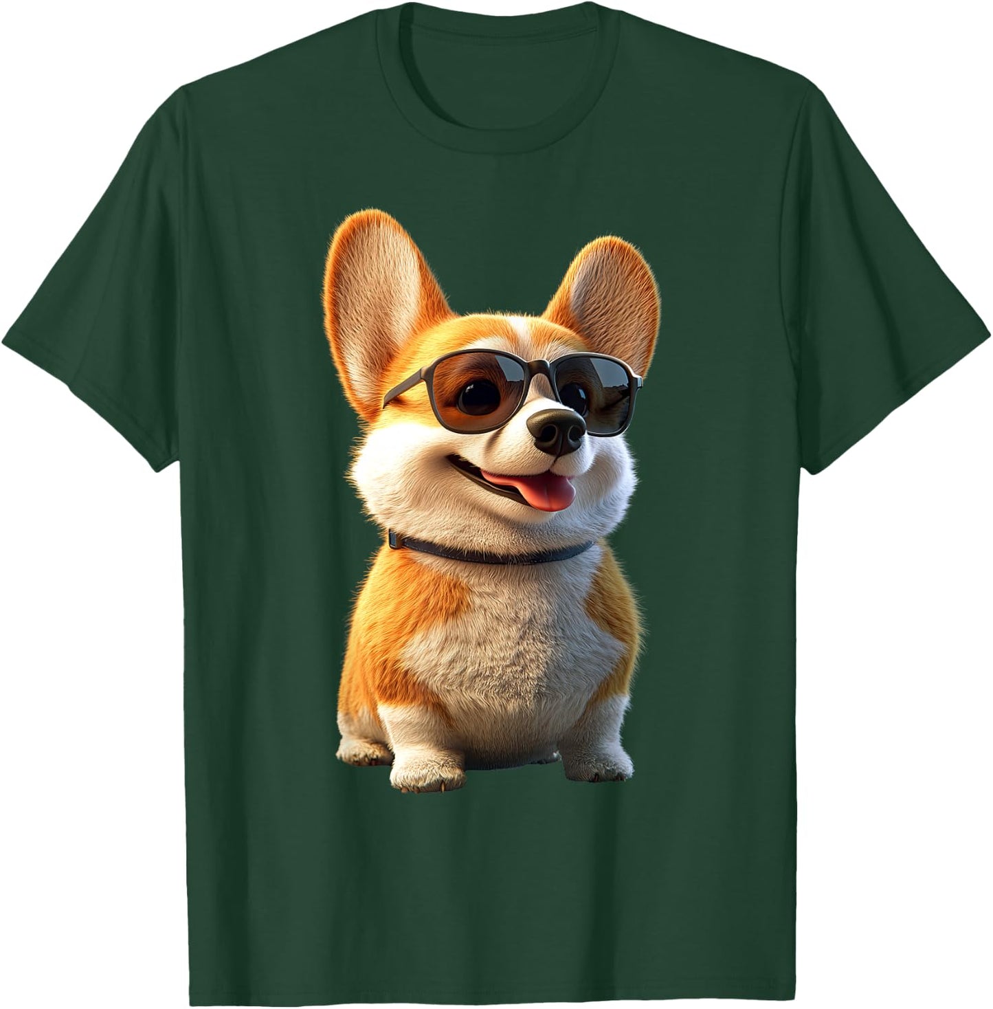 Corgi with Sunglasses Welsh Corgis Dogs Cute Welsh Corgi T-Shirt - T-Shirt | Forest