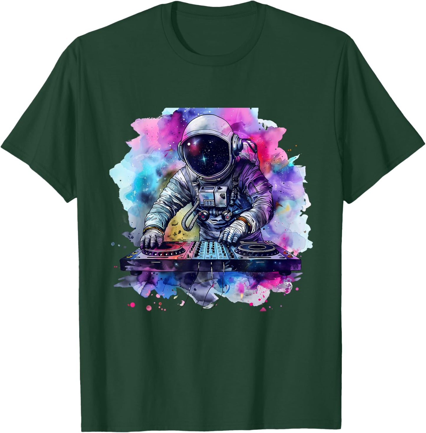 Astronaut DJ Turntable DJ Astronaut Beatmaker Music Producer T-Shirt - T-Shirt | Forest