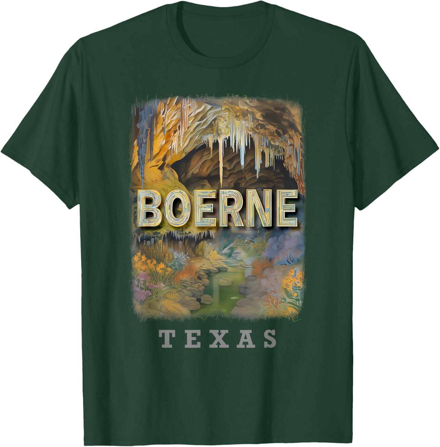 Boerne Texas TX Cave Without a Name Majesty SD812 T-Shirt - T-Shirt | Forest