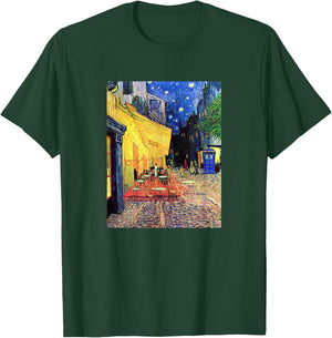 Cafe Terrace at Night Doctor Visit T-Shirt - T-Shirt | Forest