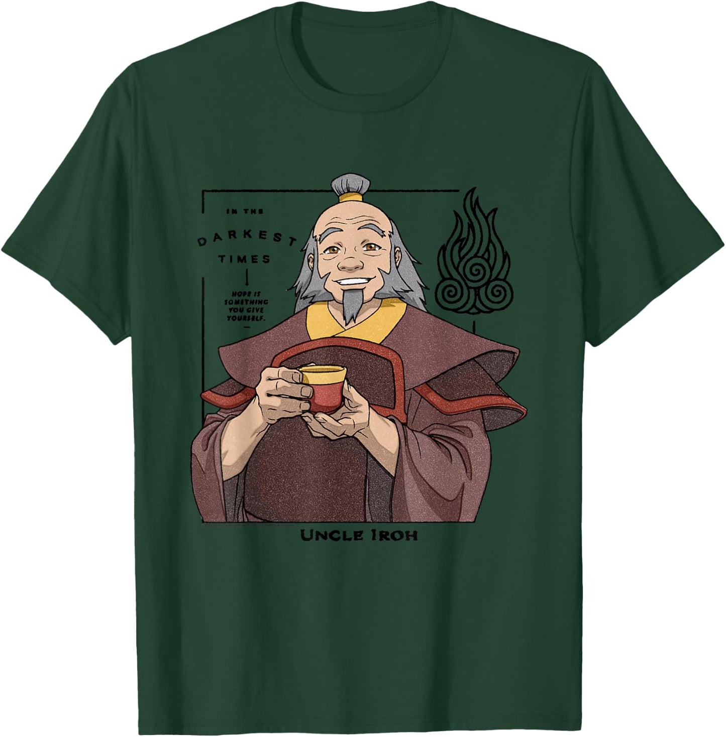 Avatar The Last Airbender Uncle Iroh Firebending Master T-Shirt - T-Shirt | Forest