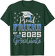 Super Proud Friend of 2025 Graduate Awesome Family College T-Shirt - T-Shirt | Forest