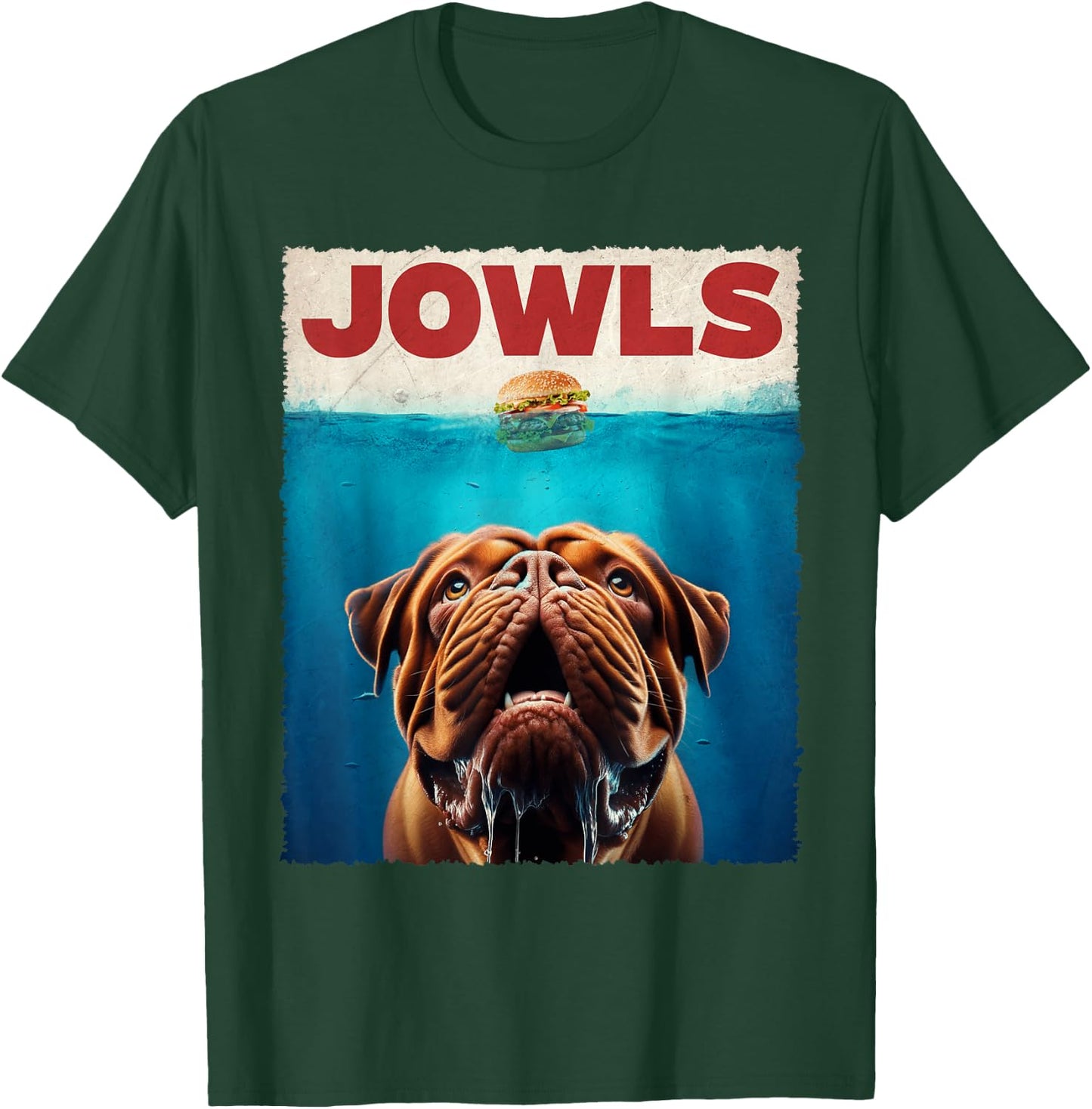 Graphic Love Dogue de Bordeaux Jowls Dogs Kawaii Pet Vintage T-Shirt - T-Shirt | Forest