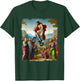 Jesus BMX Bike Stunt Driver Painting Christian BMX Freestyle T-Shirt - T-Shirt | Forest