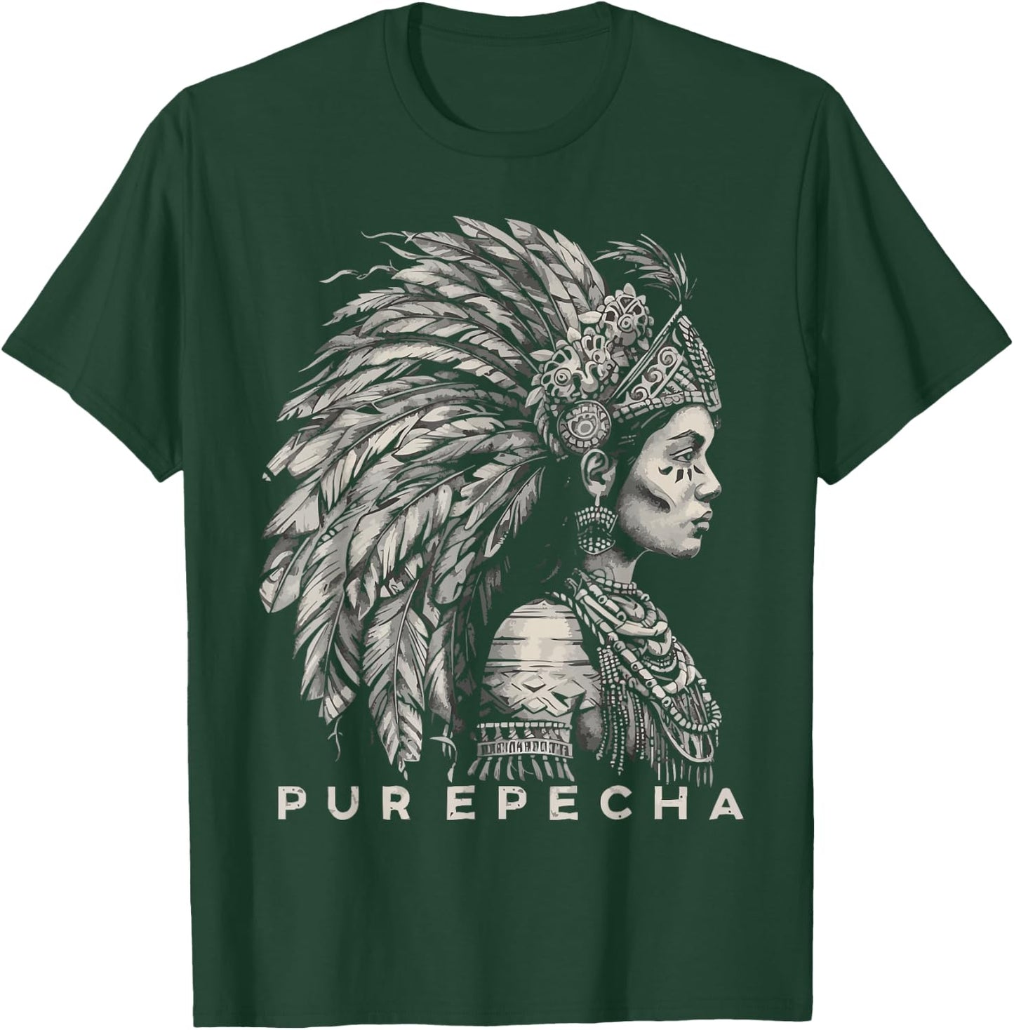 Indigenous People Mexico Native American Purepecha Tribe T-Shirt - T-Shirt | Forest