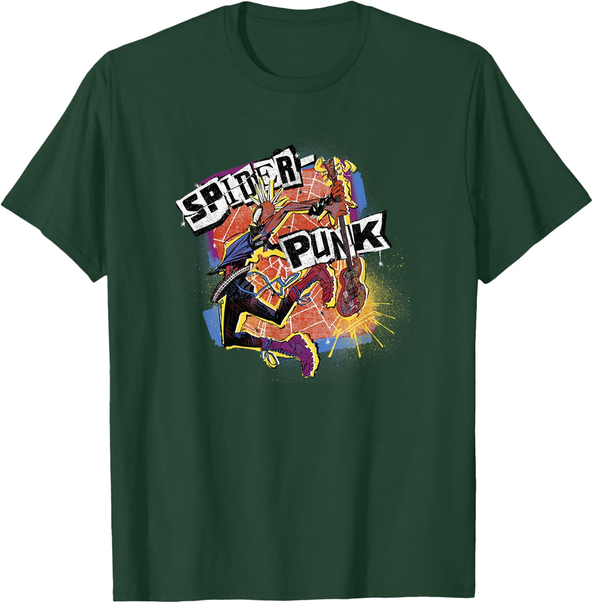 Marvel Spider-Man Across The Spider-Verse Part 1 Spider-Punk T-Shirt - T-Shirt | Forest