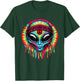 Tie-Dye Alien Peace Sign Funny Boho Hippie T-Shirt - T-Shirt | Forest