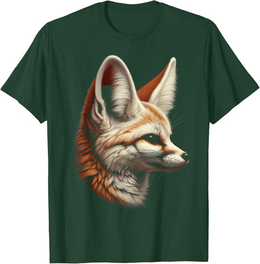 Fennec Fox Face Fenec Fox Cute Animal Fox Lover Wild Animals T-Shirt - T-Shirt | Forest